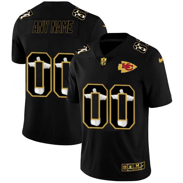 Men's Kansas City Chiefs ACTIVE PLAYER Custom 2020 Black NFL Jesus Faith Edition Limited Stitched Jersey